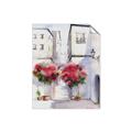 Picture of Red Floral Buildings _GroupedProduct_Rectangle_Portrait_Unframed_Print_Only_