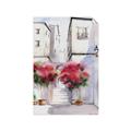 Picture of Red Floral Buildings _GroupedProduct_Rectangle_Portrait_Unframed_Print_Only_