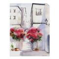 Picture of Red Floral Buildings _GroupedProduct_Rectangle_Portrait_Unframed_Print_Only_