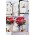 Picture of Red Floral Buildings _GroupedProduct_Rectangle_Portrait_Unframed_Print_Only_