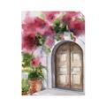 Picture of Red Floral Arch _GroupedProduct_Rectangle_Portrait_Unframed_Print_Only_