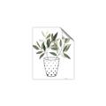 Picture of Leaves in Fun Vase I _GroupedProduct_Rectangle_Portrait_Unframed_Print_Only_