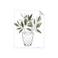 Picture of Leaves in Fun Vase I _GroupedProduct_Rectangle_Portrait_Unframed_Print_Only_
