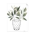 Picture of Leaves in Fun Vase I _GroupedProduct_Rectangle_Portrait_Unframed_Print_Only_