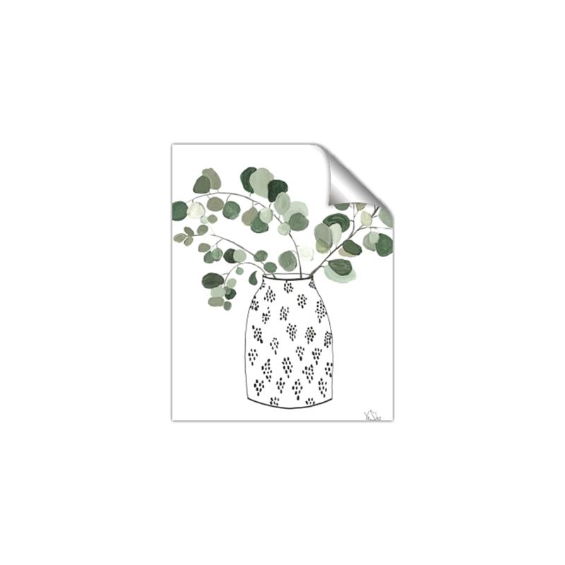 Picture of Leaves in Fun Vase II  _GroupedProduct_Rectangle_Portrait_Unframed_Print_Only_