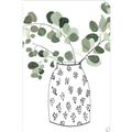 Picture of Leaves in Fun Vase II  _GroupedProduct_Rectangle_Portrait_Unframed_Print_Only_