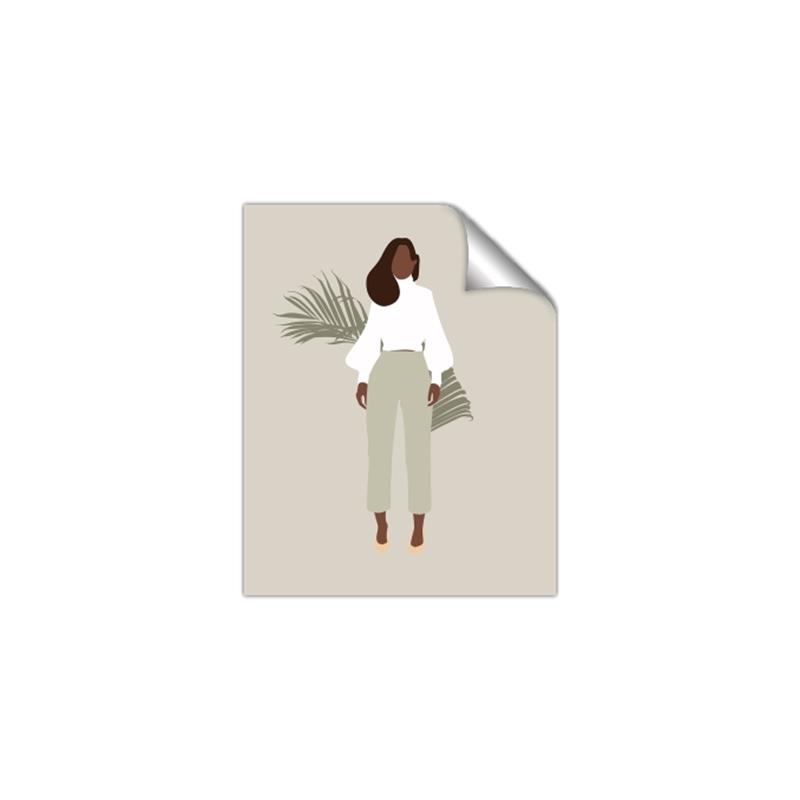 Picture of Palm Girl Fashion I _GroupedProduct_Rectangle_Portrait_Unframed_Print_Only_