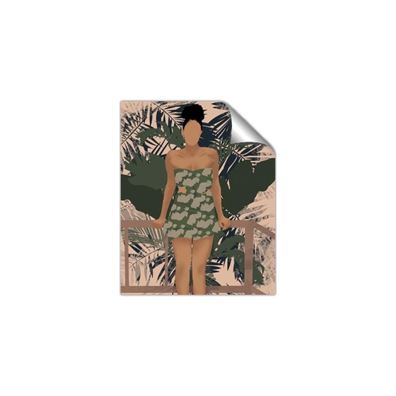 Picture of Tropical Lady II _GroupedProduct_Rectangle_Portrait_Unframed_Print_Only_
