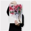Picture of Red Floral Lamp _GroupedProduct_Rectangle_Portrait_Canvas_