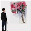 Picture of Red Floral Lamp _GroupedProduct_Rectangle_Portrait_Canvas_