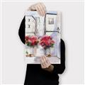 Picture of Red Floral Buildings _GroupedProduct_Rectangle_Portrait_Canvas_