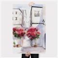 Picture of Red Floral Buildings _GroupedProduct_Rectangle_Portrait_Canvas_