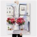 Picture of Red Floral Buildings _GroupedProduct_Rectangle_Portrait_Canvas_