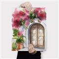 Picture of Red Floral Arch _GroupedProduct_Rectangle_Portrait_Canvas_