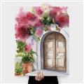 Picture of Red Floral Arch _GroupedProduct_Rectangle_Portrait_Canvas_