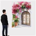 Picture of Red Floral Arch _GroupedProduct_Rectangle_Portrait_Canvas_