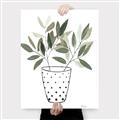 Picture of Leaves in Fun Vase I _GroupedProduct_Rectangle_Portrait_Canvas_