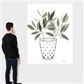 Picture of Leaves in Fun Vase I _GroupedProduct_Rectangle_Portrait_Canvas_