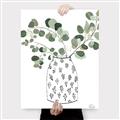 Picture of Leaves in Fun Vase II  _GroupedProduct_Rectangle_Portrait_Canvas_