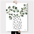 Picture of Leaves in Fun Vase II  _GroupedProduct_Rectangle_Portrait_Canvas_