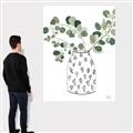 Picture of Leaves in Fun Vase II  _GroupedProduct_Rectangle_Portrait_Canvas_