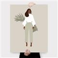 Picture of Palm Girl Fashion I _GroupedProduct_Rectangle_Portrait_Canvas_