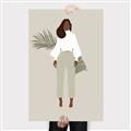 Picture of Palm Girl Fashion I _GroupedProduct_Rectangle_Portrait_Canvas_