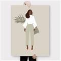 Picture of Palm Girl Fashion I _GroupedProduct_Rectangle_Portrait_Canvas_