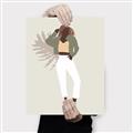 Picture of Palm Girl Fashion II  _GroupedProduct_Rectangle_Portrait_Canvas_