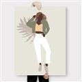 Picture of Palm Girl Fashion II  _GroupedProduct_Rectangle_Portrait_Canvas_