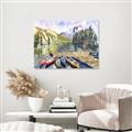 Picture of Canoe at Lake Louise  _GroupedProduct_Rectangle_Landscape_Canvas_