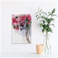 Picture of Red Floral Lamp _GroupedProduct_Rectangle_Portrait_Canvas_