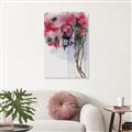 Picture of Red Floral Lamp _GroupedProduct_Rectangle_Portrait_Canvas_