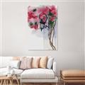 Picture of Red Floral Lamp _GroupedProduct_Rectangle_Portrait_Canvas_