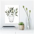 Picture of Leaves in Fun Vase I _GroupedProduct_Rectangle_Portrait_Canvas_