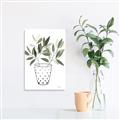 Picture of Leaves in Fun Vase I _GroupedProduct_Rectangle_Portrait_Canvas_