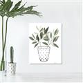 Picture of Leaves in Fun Vase I _GroupedProduct_Rectangle_Portrait_Canvas_