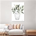 Picture of Leaves in Fun Vase I _GroupedProduct_Rectangle_Portrait_Canvas_