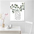Picture of Leaves in Fun Vase II  _GroupedProduct_Rectangle_Portrait_Canvas_