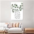 Picture of Leaves in Fun Vase II  _GroupedProduct_Rectangle_Portrait_Canvas_