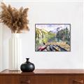 Picture of Canoe at Lake Louise  _GroupedProduct_Rectangle_Landscape_Canvas_Framed_