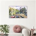 Picture of Canoe at Lake Louise  _GroupedProduct_Rectangle_Landscape_Canvas_Framed_