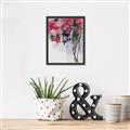 Picture of Red Floral Lamp _GroupedProduct_Rectangle_Portrait_Canvas_Framed_