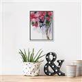 Picture of Red Floral Lamp _GroupedProduct_Rectangle_Portrait_Canvas_Framed_