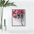 Picture of Red Floral Lamp _GroupedProduct_Rectangle_Portrait_Canvas_Framed_