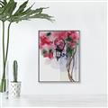 Picture of Red Floral Lamp _GroupedProduct_Rectangle_Portrait_Canvas_Framed_