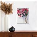 Picture of Red Floral Lamp _GroupedProduct_Rectangle_Portrait_Canvas_Framed_