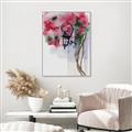 Picture of Red Floral Lamp _GroupedProduct_Rectangle_Portrait_Canvas_Framed_