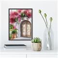 Picture of Red Floral Arch _GroupedProduct_Rectangle_Portrait_Canvas_Framed_