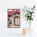 Picture of Red Floral Arch _GroupedProduct_Rectangle_Portrait_Canvas_Framed_